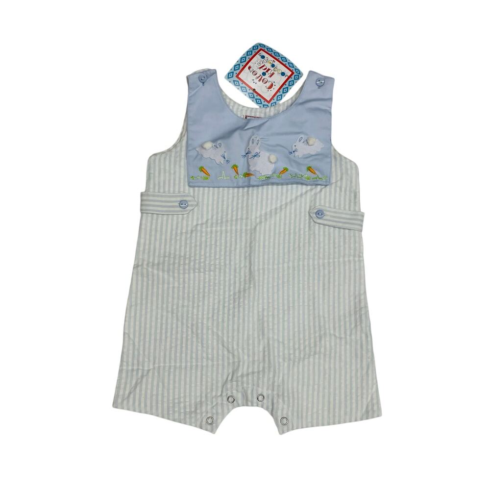 NWT Cotton Kids 18M Reversible Collar Bunny Jon Jon